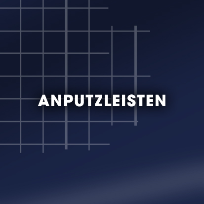 Anputzleiste mit Gewebe und Schutzlippe