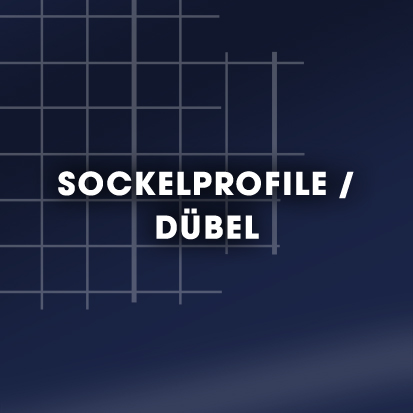 Sockelprofil und Dämmstoffdübel